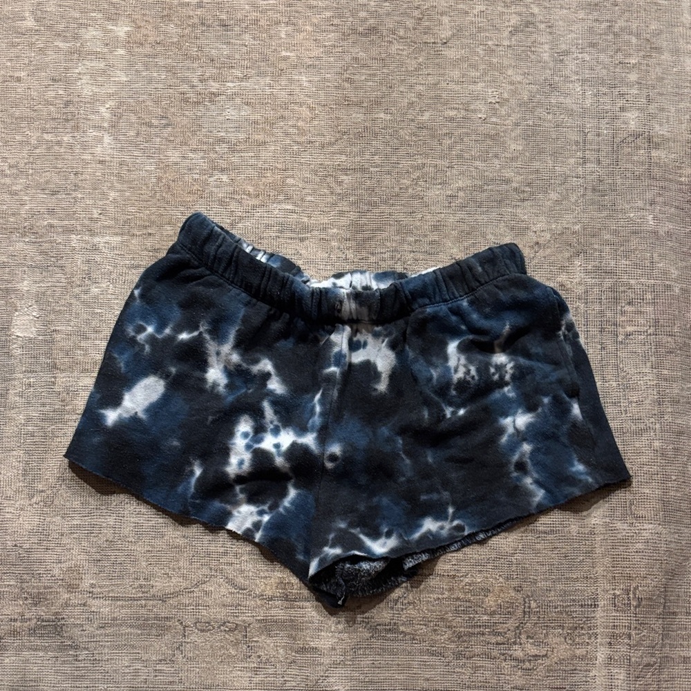 Colsie Black and White Tie-Dye Shorts